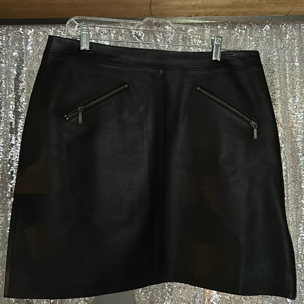 BGSD  Leather Mini Skirt lrg